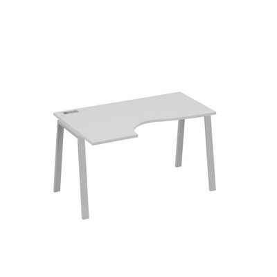 А4 С3 043 СЕ (Серый/Серый) Стол эргономичный левый "Классика" на металлокаркасе TRE