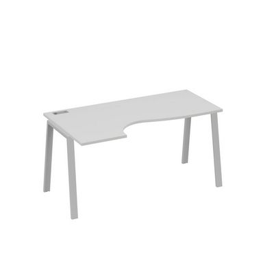 А4 С3 045 СЕ (Серый/Серый) Стол эргономичный левый "Классика" на металлокаркасе TRE