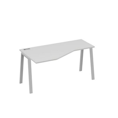 А4 С3 055 СЕ (Серый/Серый) Стол эргономичный левый "Техно" на металлокаркасе TRE