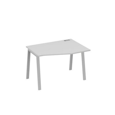 А4 С3 062 СЕ (Серый/Серый) Стол эргономичный правый "Техно" на металлокаркасе TRE