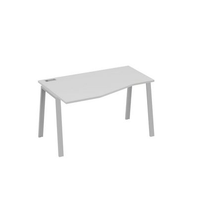 А4 С3 063 СЕ (Серый/Серый) Стол эргономичный левый "Техно" на металлокаркасе TRE