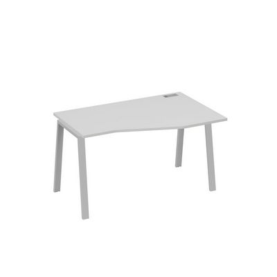 А4 С3 064 СЕ (Серый/Серый) Стол эргономичный правый "Техно" на металлокаркасе TRE