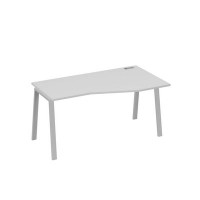 А4 С3 066 СЕ (Серый/Серый) Стол эргономичный правый "Техно" на металлокаркасе TRE