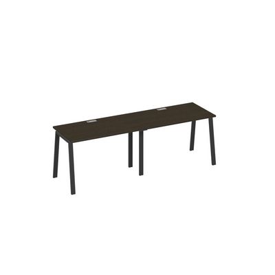 А4 А3 013-2 ВТ (Венге темный/Антрацит) Рабочая станция 2х120 опоры TRE