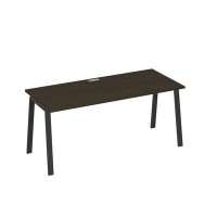 А4 А3 016 ВТ (Венге темный/Антрацит) Стол письменный на металлокаркасе TRE