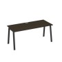 А4 А3 016 ВТ (Венге темный/Антрацит) Стол письменный на металлокаркасе TRE