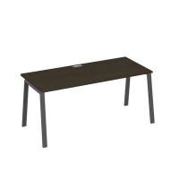 А4 А3 026 ВТ (Венге темный/Антрацит) Стол письменный на металлокаркасе TRE