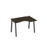 А4 А3 042 ВТ (Венге темный/Антрацит) Стол эргономичный правый "Классика" на металлокаркасе TRE