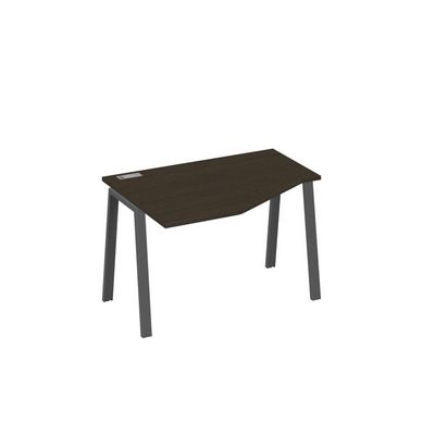 А4 А3 051 ВТ (Венге темный/Антрацит) Стол эргономичный левый "Техно" на металлокаркасе TRE