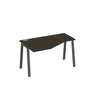 А4 А3 053 ВТ (Венге темный/Антрацит) Стол эргономичный левый "Техно" на металлокаркасе TRE