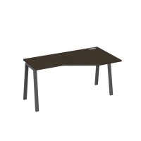 А4 А3 056 ВТ (Венге темный/Антрацит) Стол эргономичный правый "Техно" на металлокаркасе TRE