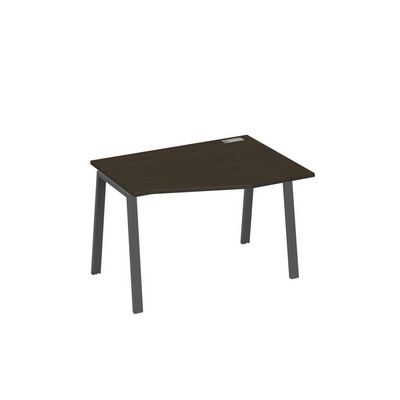 А4 А3 062 ВТ (Венге темный/Антрацит) Стол эргономичный правый "Техно" на металлокаркасе TRE