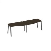 А4 А3 063-2 ВТ (Венге темный/Антрацит) Рабочая станция опоры TRE столы 2х140 со столами Техно