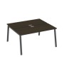 А4 А3 175 ВТ (Венге темный/Антрацит) Рабочая станция на каркасе TRE столы 2х160