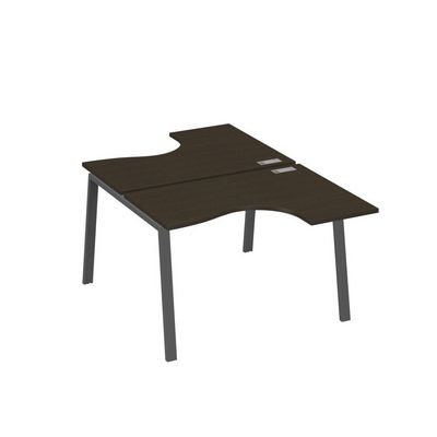 А4 А3 180 ВТ (Венге темный/Антрацит) Рабочая станция опоры TRE столы 2х120 Классика