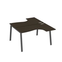 А4 А3 181 ВТ (Венге темный/Антрацит) Рабочая станция опоры TRE столы 2х140 Классика