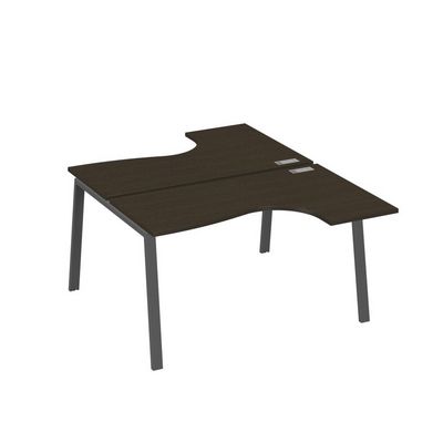 А4 А3 181 ВТ (Венге темный/Антрацит) Рабочая станция опоры TRE столы 2х140 Классика