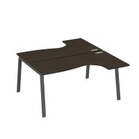 А4 А3 182 ВТ (Венге темный/Антрацит) Рабочая станция опоры TRE столы 2х160 Классика