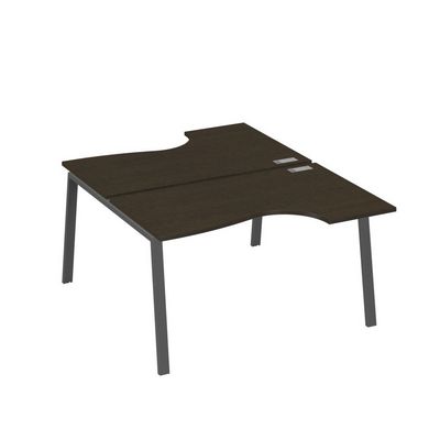 А4 А3 184 ВТ (Венге темный/Антрацит) Рабочая станция опоры TRE столы 2х140 Классика