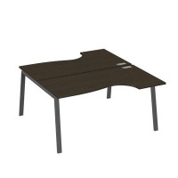 А4 А3 185 ВТ (Венге темный/Антрацит) Рабочая станция опоры TRE столы 2х160 Классика