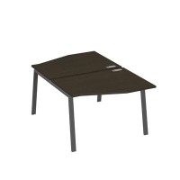 А4 А3 189 ВТ (Венге темный/Антрацит) Рабочая станция каркас TRE столы 2х120 Техно