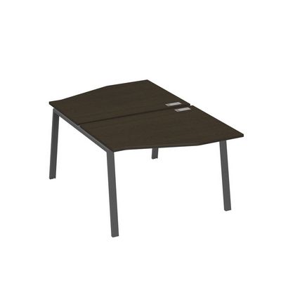 А4 А3 189 ВТ (Венге темный/Антрацит) Рабочая станция каркас TRE столы 2х120 Техно