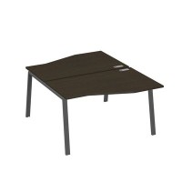 А4 А3 190 ВТ (Венге темный/Антрацит) Рабочая станция каркас TRE столы 2х140 Техно