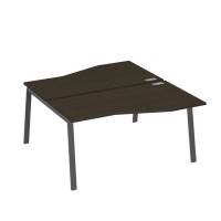 А4 А3 191 ВТ (Венге темный/Антрацит) Рабочая станция каркас TRE столы 2х160 Техно