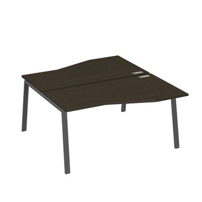 А4 А3 191 ВТ (Венге темный/Антрацит) Рабочая станция каркас TRE столы 2х160 Техно