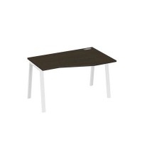 А4 Б3 064 ВТ (Венге темный/Белый) Стол эргономичный правый "Техно" на металлокаркасе TRE