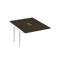 А4 Б3 176-1 ВТ (Венге темный/Белый) Секция станции на металлокаркасе TRE 2х120