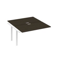 А4 Б3 177-1 ВТ (Венге темный/Белый) Секция станции на металлокаркасе TRE 2х140