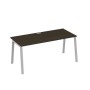 А4 С3 026 ВТ (Венге темный/Серый) Стол письменный на металлокаркасе TRE