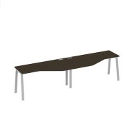 А4 С3 055-2 ВТ (Венге темный/Серый) Рабочая станция опоры TRE столы Техно 2х160