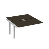 А4 С3 177-1 ВТ (Венге темный/Серый) Секция станции на металлокаркасе TRE 2х140