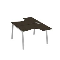 А4 С3 180 ВТ (Венге темный/Серый) Рабочая станция опоры TRE столы 2х120 Классика