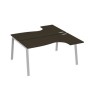 А4 С3 182 ВТ (Венге темный/Серый) Рабочая станция опоры TRE столы 2х160 Классика
