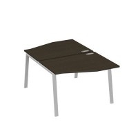 А4 С3 189 ВТ (Венге темный/Серый) Рабочая станция каркас TRE столы 2х120 Техно