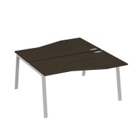 А4 С3 191 ВТ (Венге темный/Серый) Рабочая станция каркас TRE столы 2х160 Техно