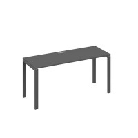 А4 А1 005 АР (Антрацит премиум/Антрацит) Стол письменный на металлокаркасе UNO