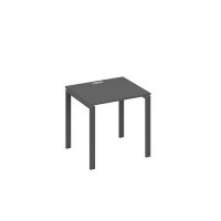 А4 А1 011 АР (Антрацит премиум/Антрацит) Стол письменный на металлокаркасе UNO