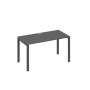 А4 А1 014 АР (Антрацит премиум/Антрацит) Стол письменный на металлокаркасе UNO