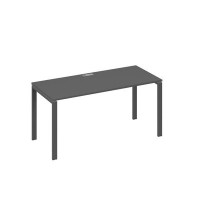 А4 А1 015 АР (Антрацит премиум/Антрацит) Стол письменный на металлокаркасе UNO