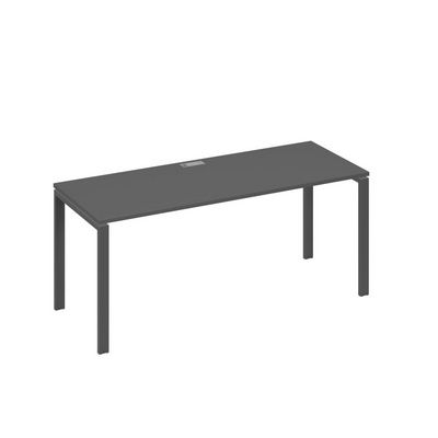 А4 А1 016 АР (Антрацит премиум/Антрацит) Стол письменный на металлокаркасе UNO