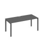 А4 А1 026 АР (Антрацит премиум/Антрацит) Стол письменный на металлокаркасе UNO