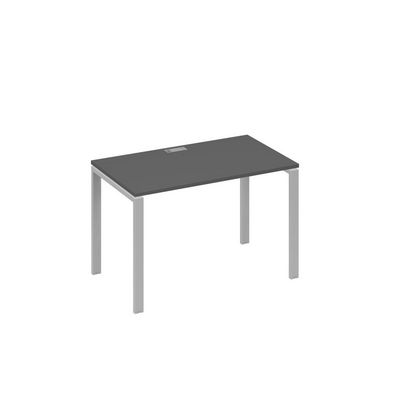 А4 С1 013 АР (Антрацит премиум/Серый) Стол письменный на металлокаркасе UNO