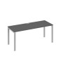 А4 С1 016 АР (Антрацит премиум/Серый) Стол письменный на металлокаркасе UNO