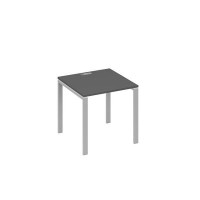 А4 С1 021 АР (Антрацит премиум/Серый) Стол письменный на металлокаркасе UNO
