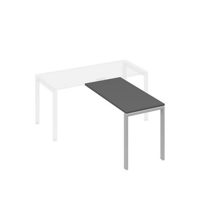 А4 С1 072 АР (Антрацит премиум/Серый) Брифинг-приставка с каркасом UNO