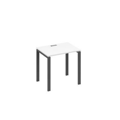 А4 А1 001 БП (Белый премиум/Антрацит) Стол письменный на металлокаркасе UNO